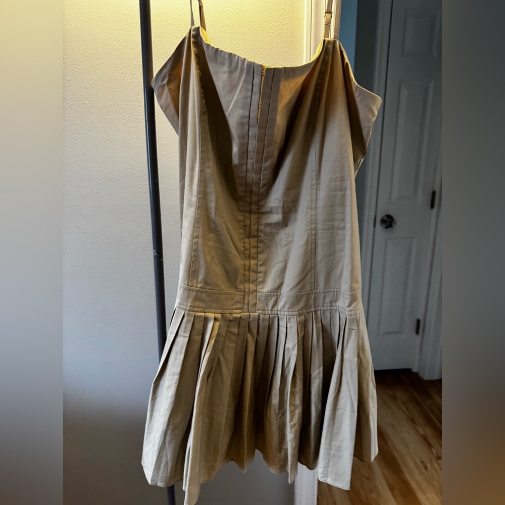 Anthropologie Tan Mini Dress